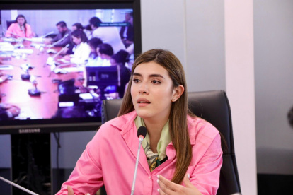 La jefa de bancada de ADN, Valentina Centeno, expresó su respaldo a Mónica Palencia, quien enfrenta el trámite del juicio político en la Asamblea.