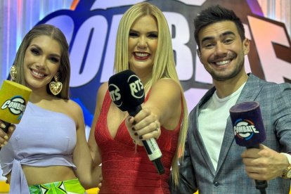 Emiliana Valdez, Carolina y Carlos Scavone.