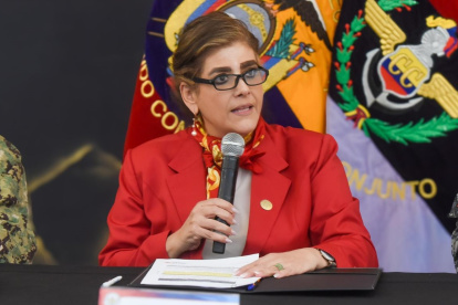 La ministra del Interior, Mónica Palencia, tiene reposo médico. Le prescribieron el descanso, luego de una descompensación.