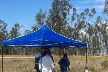 La exhumación de los cadáveres en Ambato duró 10 días.