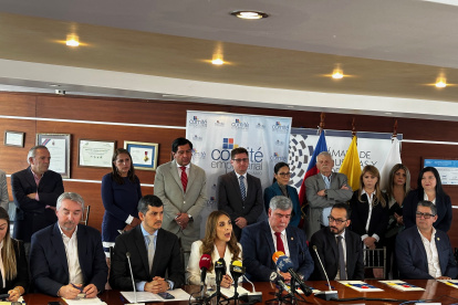Los empresarios, en rueda de prensa este 7 de octubre de 2024, por la crisis energética.