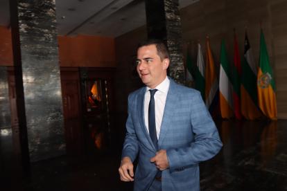 Jorge Peñafiel confía en que Gabriel Bedón, candidato de Construye, consiga el apoyo necesario para ocupar la vicepresidencia de la Asamblea.