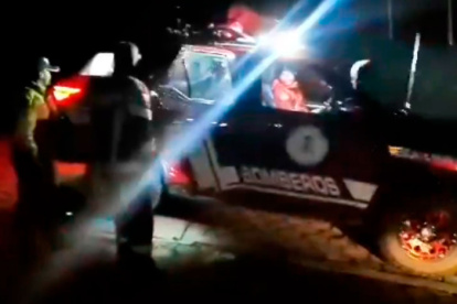 Policía Nacional y Bomberos realizaron labores de localización y rescate de tres personas en el Teleférico