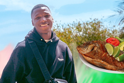 Moisés Caicedo dice que la sazón del pescado que prepara su hermano es única,