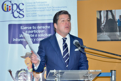 Luis Alberto Cabezas fue el primero en intervenir ante el pleno del CPCCS.