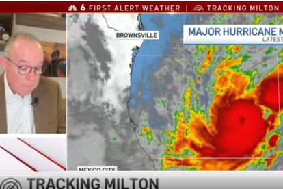 Momento en el que el experto se quiebra debido a las consecuencias del devastador ciclóN