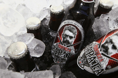 Bebida. Una de las marcas de las cervezas mexicanas.