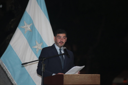 Discurso. La sesión solemne por los 204 años de independencia se realizó en el Parque Centenario, ubicado en el centro de Guayaquil.