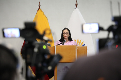 La presidenta de la Asamblea Nacional, Viviana Veloz.