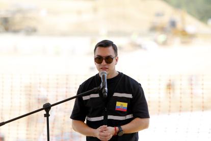 El presidente de la República, Daniel Noboa Azín.