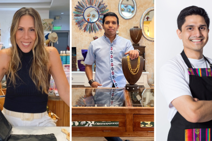 Daniela, Marco y Víctor proyectan lo mejor del Ecuador a sus clientes