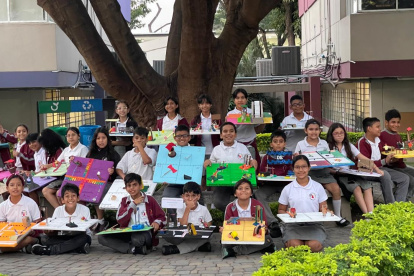 Estudiantes. Reciben clases con un modelo de aprendizaje alemán.