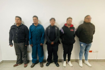 Situación. Los sospechosos tenían teléfonos celulares en su poder