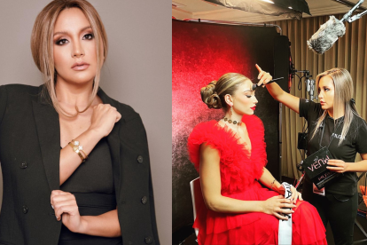 Su destacada trayectoria como maquilladora y estilista hace que lleve orgullosa la bandera de Ecuador.