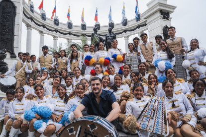 El alcalde durante una actividad.