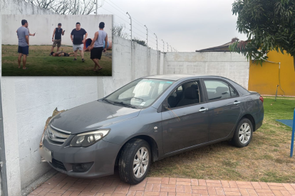 El ladrón fue castigado por los vecinos hasta que llegó la Policía.