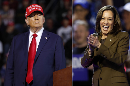 Donald Trump y Kamala Harris, aparecen en diferentes actos de su contienda electoral camino al 5 de noviembre.