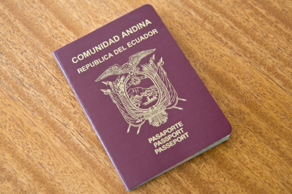Así luce el pasaporte ecuatoriano.