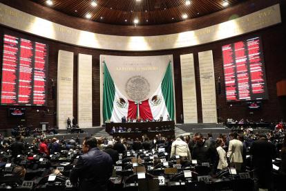Una vista general del recinto de la Cámara de Diputados, en Ciudad de México (México).