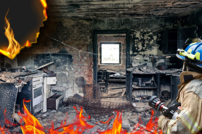 Una persona resultó con quemaduras.