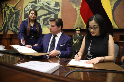 El flamante superintendente de Compañías, Luis Alberto Cabezas Klaere