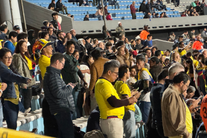 Hinchas ecuatorianos.