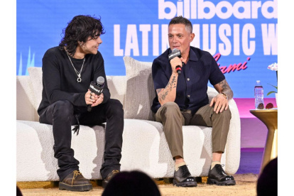 Alejandro Sanz y su hijo Alexander