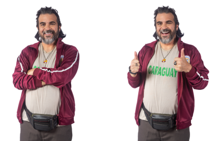 Diego Spotorno en su papel de Pepe Pancho en la novela Los García.