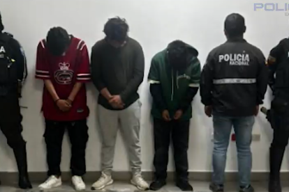 Los tres detenidos son ecuatorianos y no tienen antecedentes.