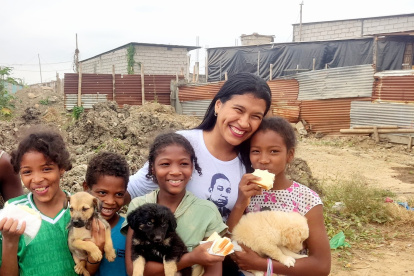 La ONG brinda apoyo a varias familias del cantón Durán.