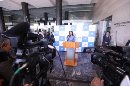 La presidenta de la Asamblea, Viviana Veloz, durante la presentación de su informe este 22 de octubre de 2024.