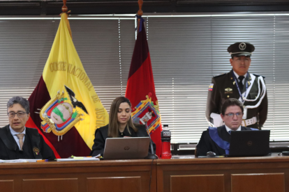 Audiencia de juzgamiento en contra de 21 de los 30 procesados que fueron llamados a juicio por el delito de delincuencia organizada.