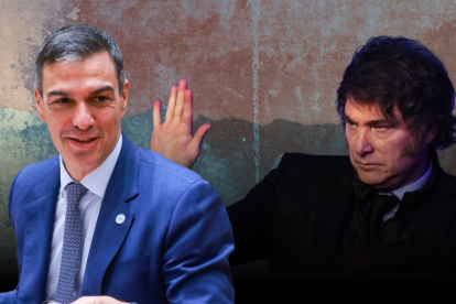 Pedro Sánchez, presidente del Gobierno español (i), y Javier Milei, primer mandatario argentino, han confirmado su asistencia a la Cumbre Iberoamericana en Cuenca, Ecuador.