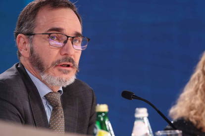 Pierre-Olivier Gourinchas, economista jefe del Fondo Monetario Internacional, en la presentación del estudio.