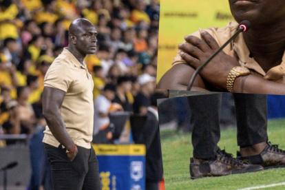 En este regreso no hubo boina ni chalecos, pero sí sus zapatos Louis Vuitton, buen reloj y pendiente en su oreja.