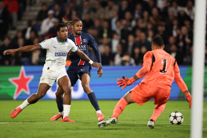 PSG jugado ante el PSV de Países Bajos por la Champions.