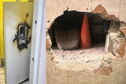 Delincuentes perforaron la pared de la agencia de Ban Ecuador en Calceta, robando una considerable suma de dinero.