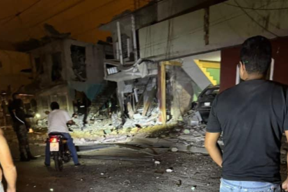 Con explosivos fue destruida una casa en Machala.
