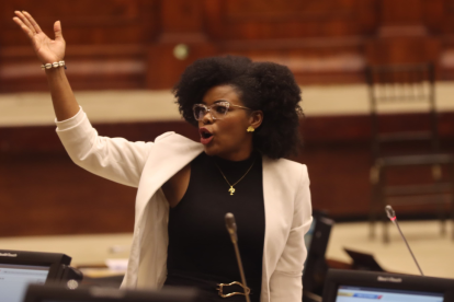 Paola Cabezas en su intervención en el juicio político a Mónica Palencia.