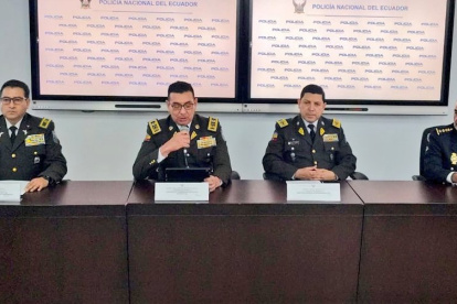 El comandante general subrogante de la Policía Nacional, Fausto Buenaño, explicó detalles de la captura de alias Negro Willy.