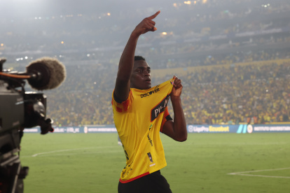 Álex Rangel y su primer gol en Barcelona, el segundo en su carrera deportiva en el profesionalismo.