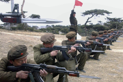 Soldados Korea del Norte en una foto de archivo.