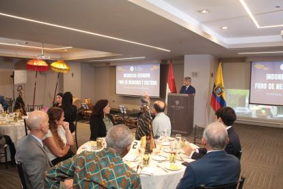 Foro. El embajador en Ecuador de Indonesia, Agung Kurniadi.