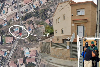 Ilustración que contiene una vista satelital del sector donde fue capturado alias Negro Willy, en España.