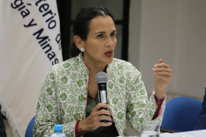 Inés Manzano, ministra de Energía y Minas.
