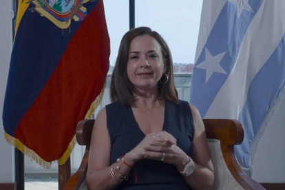 Llamado. La prefecta del Guayas hizo referencia a las acciones que ha implementado en la crisis energética.