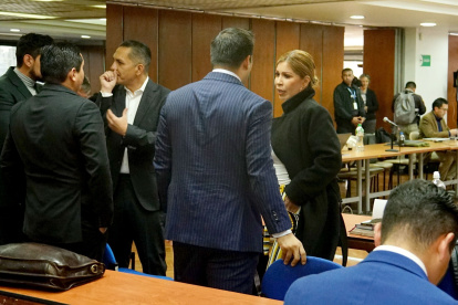 Diligencia. En el quinto día de audiencia, la Fiscalía General aún evacúa la prueba de su primer testigo.