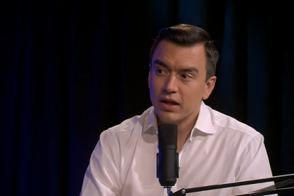 Daniel Noboa en entrevista con TC Televisión.