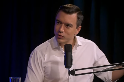 Daniel Noboa en entrevista con TC Televisión.