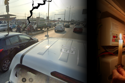 La crisis energética provoca inconvenientes en el flujo del tránsito de la ciudad.